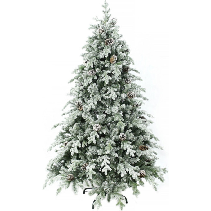 Триумф ель TRIUMPH TREE, Нормандия, 100% литая, 215 см, 400 ламп, заснеженная 72152